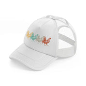 chicken retro vintage poultry farmer-white-trucker-hat