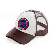 buffalo bills logo-brown-trucker-hat