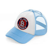 st louis cardinals badge-sky-blue-trucker-hat
