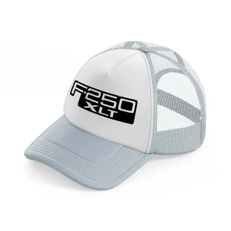 f.250 xlt grey trucker hat