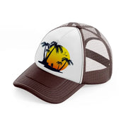 beach-brown-trucker-hat