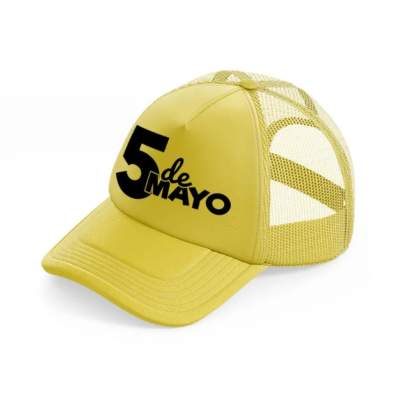 5 de mayo-gold-trucker-hat
