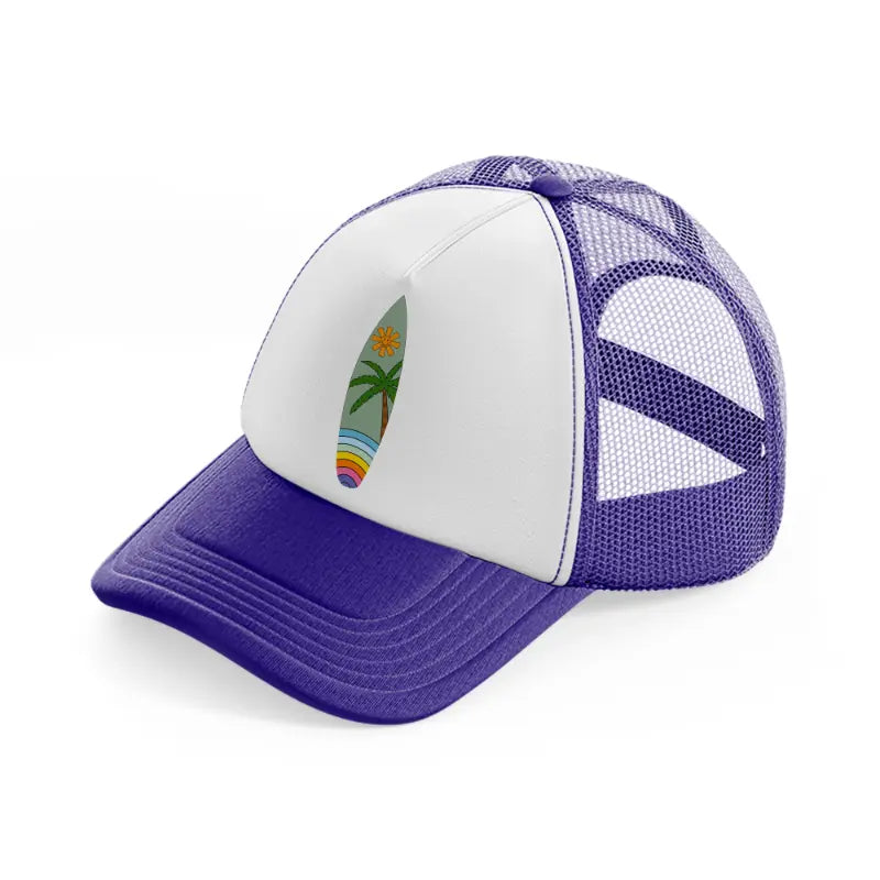 retro elements-64-purple-trucker-hat