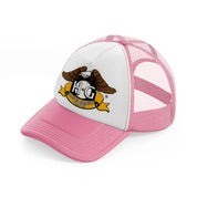 harley owners group h.g pink and white trucker hat