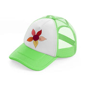 floral elements-37-lime-green-trucker-hat