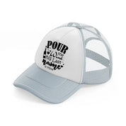 png grey trucker hat