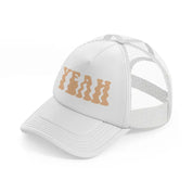 yeah white trucker hat