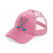 golf sticks blue-pink-trucker-hat