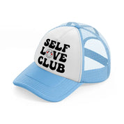 selflove club-sky-blue-trucker-hat