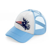 new england patriots 3d emblem sky blue trucker hat