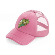 heart groovy pink trucker hat