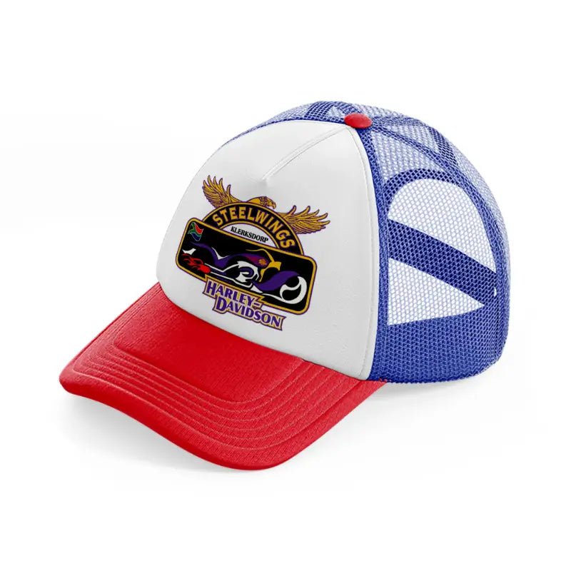 steel wings harley-davidson-multicolor-trucker-hat