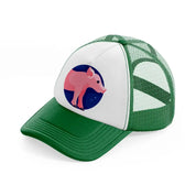 chinese zodiac (4) green and white trucker hat