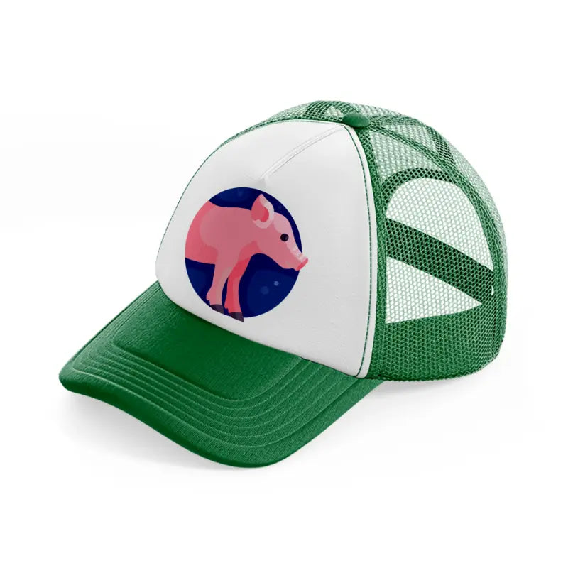chinese-zodiac (4)-green-and-white-trucker-hat