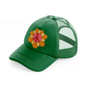 floral elements-27-green-trucker-hat