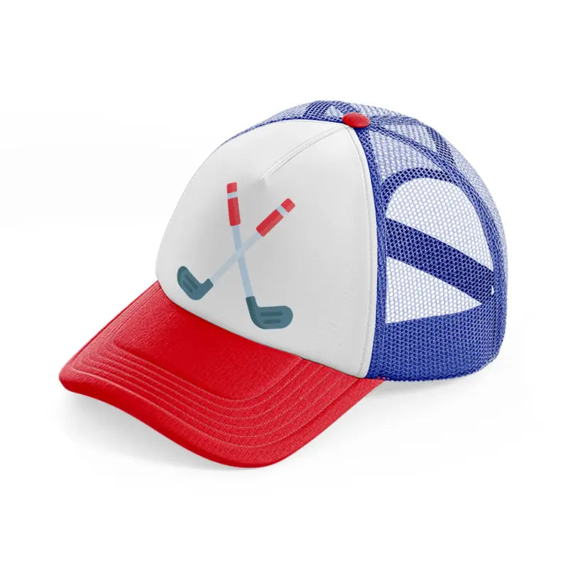 golf sticks sign-multicolor-trucker-hat