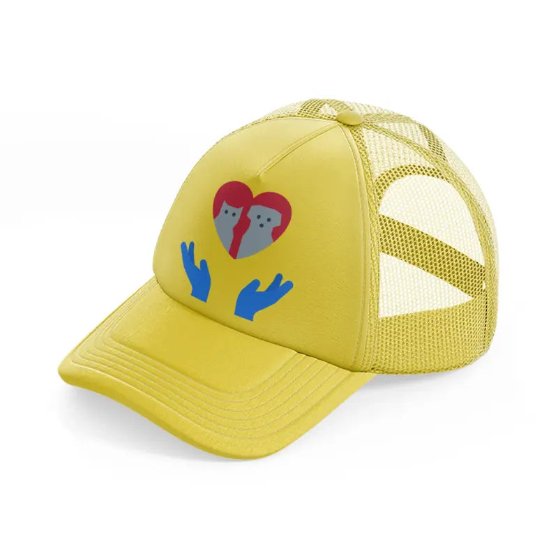 pet care gold trucker hat