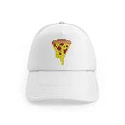 pizza white trucker hat