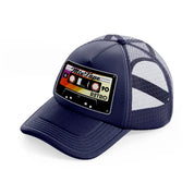 cassette tapes-navy-blue-trucker-hat