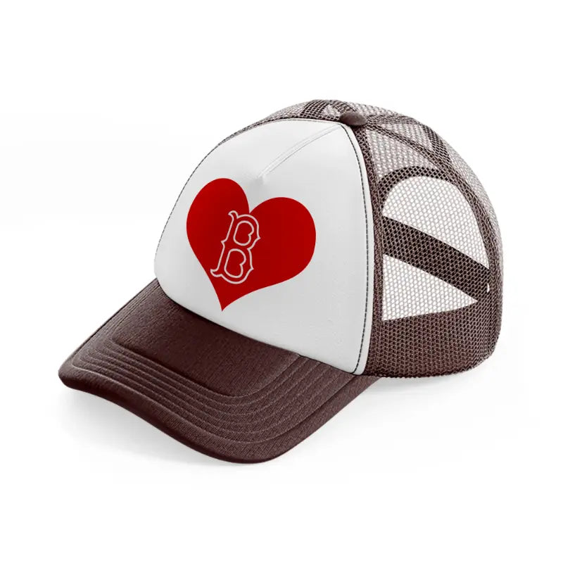 boston red sox lover brown trucker hat