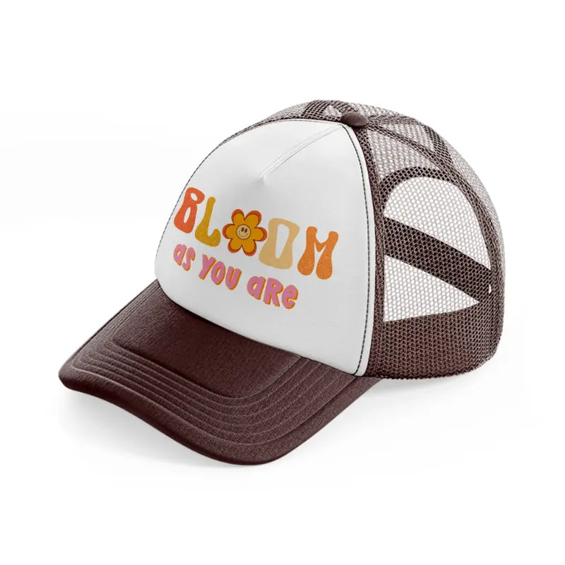 hippiehappy3-brown-trucker-hat