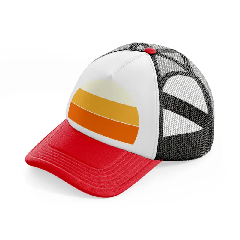 sun retro-red-and-black-trucker-hat