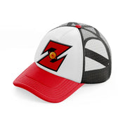 dragonball emblem-red-and-black-trucker-hat