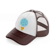 golf ball paste-brown-trucker-hat