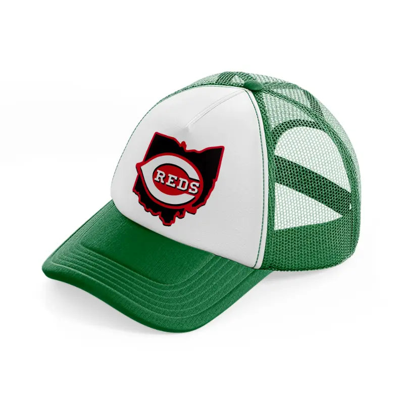 cincinnati fan-green-and-white-trucker-hat