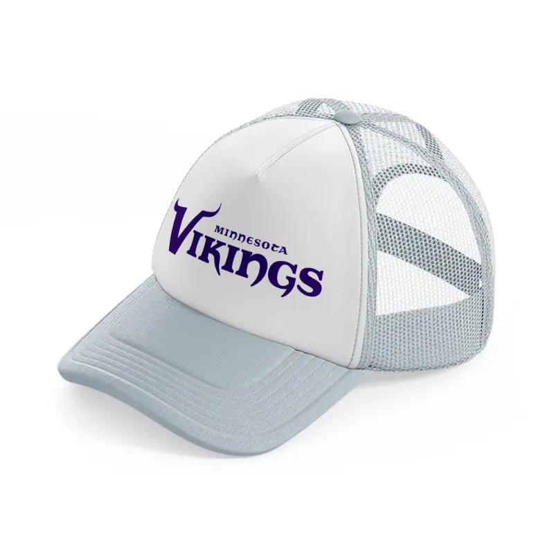 minnesota vikings purple-grey-trucker-hat