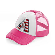 arizona diamondbacks usa neon pink trucker hat