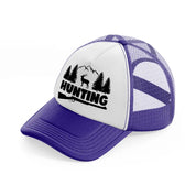 hunting deer-purple-trucker-hat