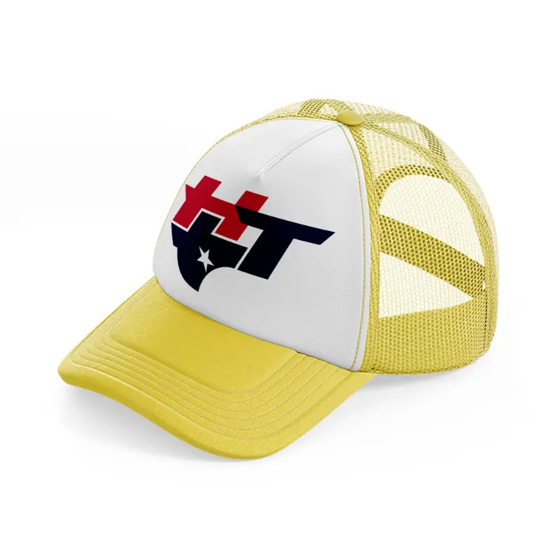 houston texans artwork-yellow-trucker-hat