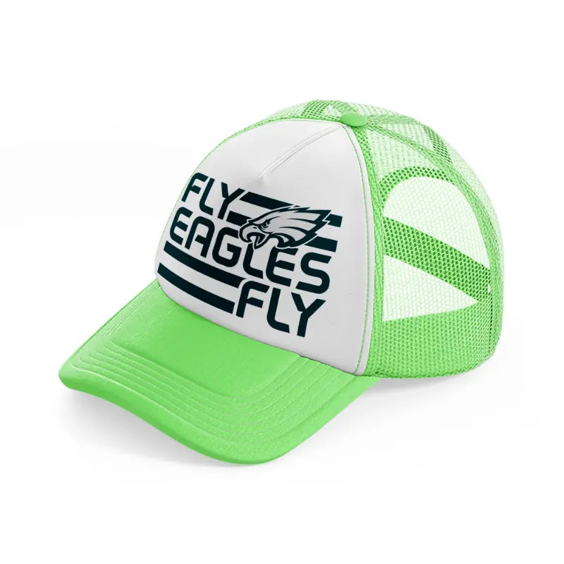 fly eagles fly-lime-green-trucker-hat