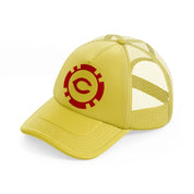cincinnati reds supporter-gold-trucker-hat