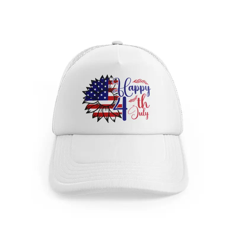 happy 4th july-01-white-trucker-hat