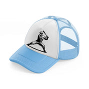 baseball batting-sky-blue-trucker-hat