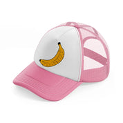 retro elements 43 pink and white trucker hat