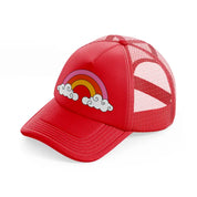 retro elements 70 red trucker hat