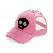 spooky skull black-pink-trucker-hat