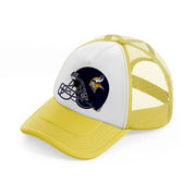 minnesota vikings helmet-yellow-trucker-hat