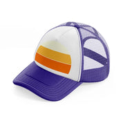 sun retro purple trucker hat