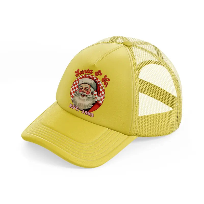 santa & co. est 1983 gold trucker hat