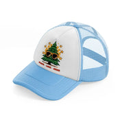 peace-love-xmas-sky-blue-trucker-hat