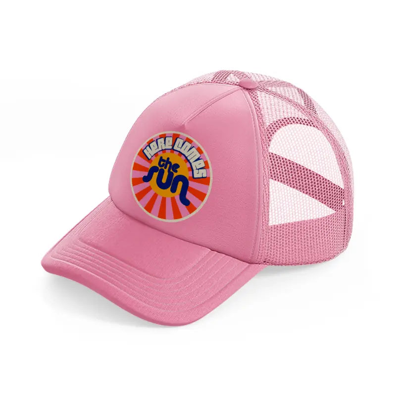 groovy-love-sentiments-gs-13-pink-trucker-hat