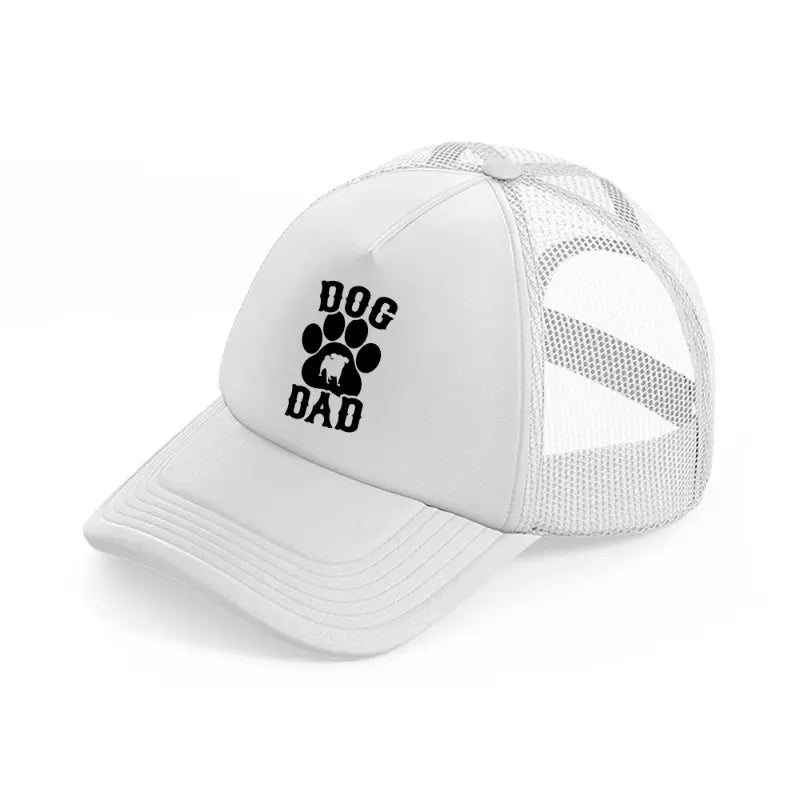 dog dad-white-trucker-hat