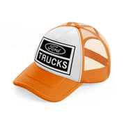 ford trucks-orange-trucker-hat