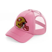 49ers helmet-pink-trucker-hat