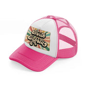north dakota-neon-pink-trucker-hat