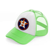 houston astros minimalist-lime-green-trucker-hat